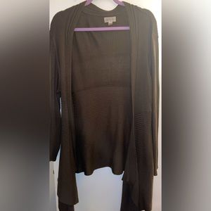 Brown cardigan sweater